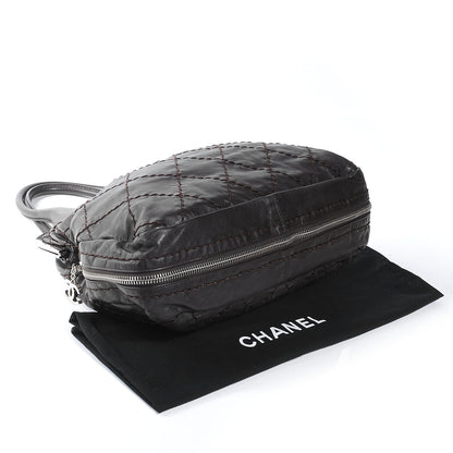 Chanel Lambskin Expandable Stitched Frame Top Bag Black 4 of 7