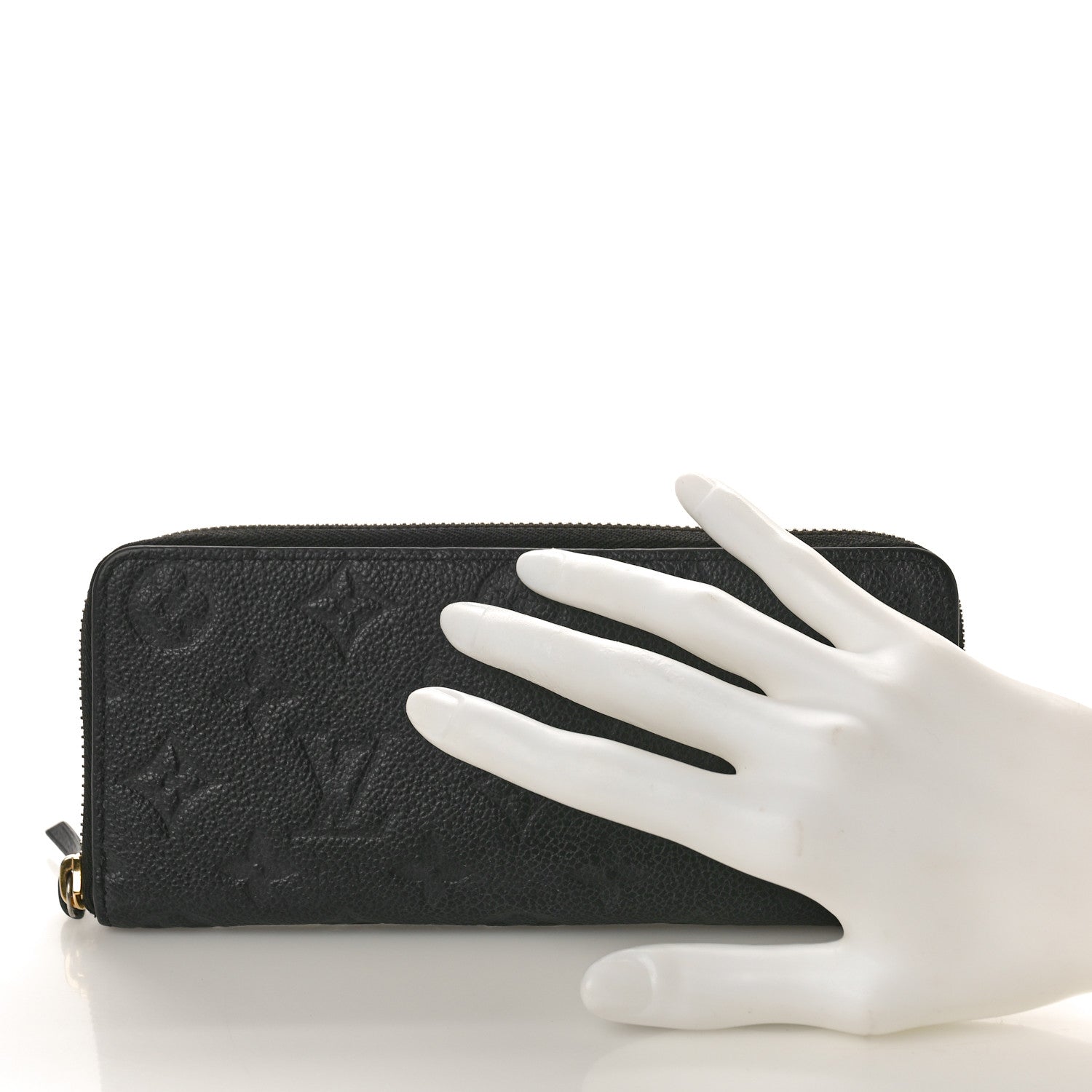 Louis Vuitton Empreinte Clemence Wallet Black 2 of 8