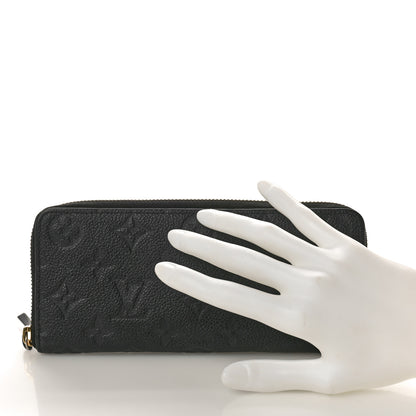 Louis Vuitton Empreinte Clemence Wallet Black 2 of 8