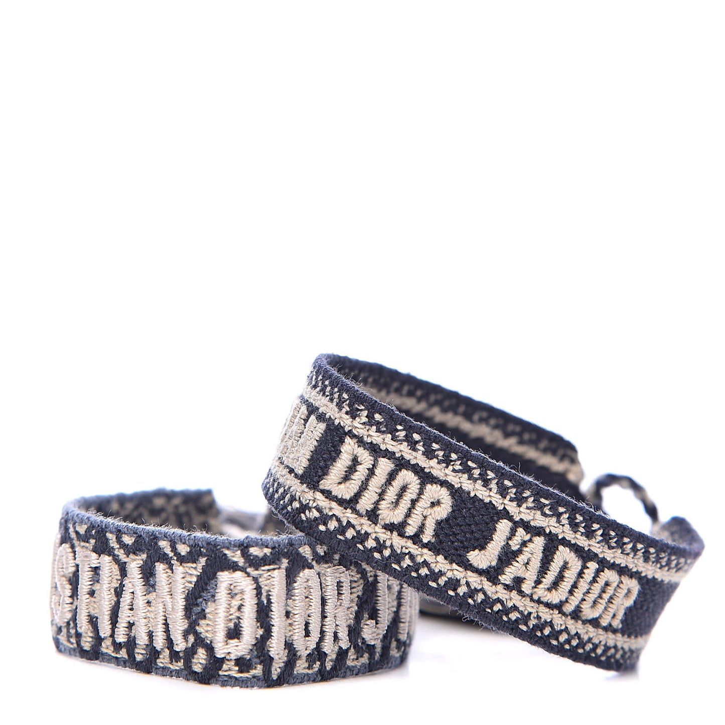 Woven Cotton J'Adior Friendship Bracelet Set Navy