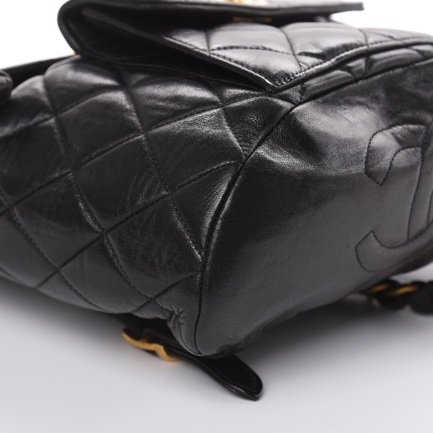 Chanel Lambskin Quilted CC Chain Backpack Black 8 of 16