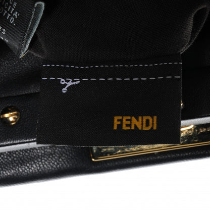Fendi Nappa Mini Peekaboo Iconic Satchel Black 9 of 13
