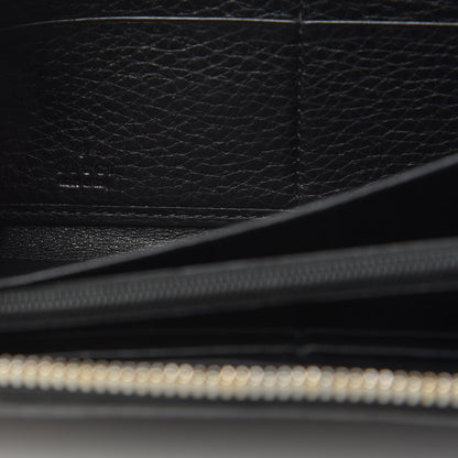 Gucci Pebbled Calfskin Soho Zip Around Wallet Black 5 of 9