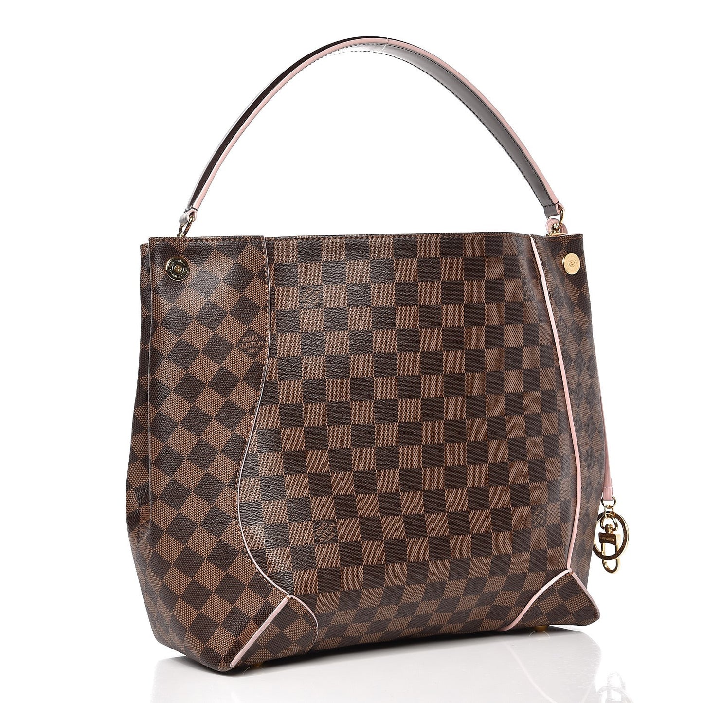 Damier Ebene Caissa Hobo Rose Ballerine