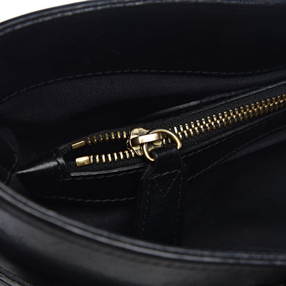 Burberry House Check Bridle Calfskin Medium Lynher Tote Black 7 of 15