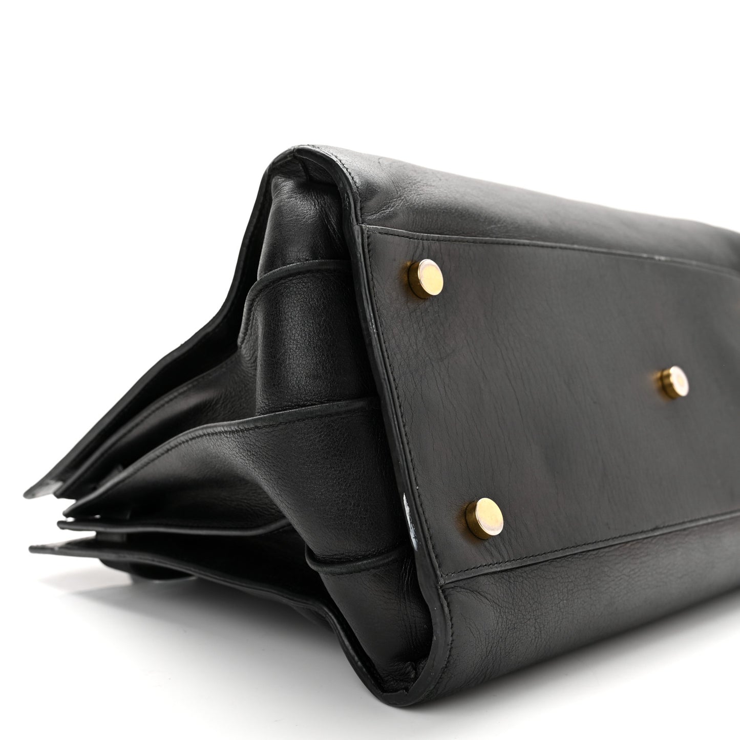 Calfskin Small Sac De Jour Black