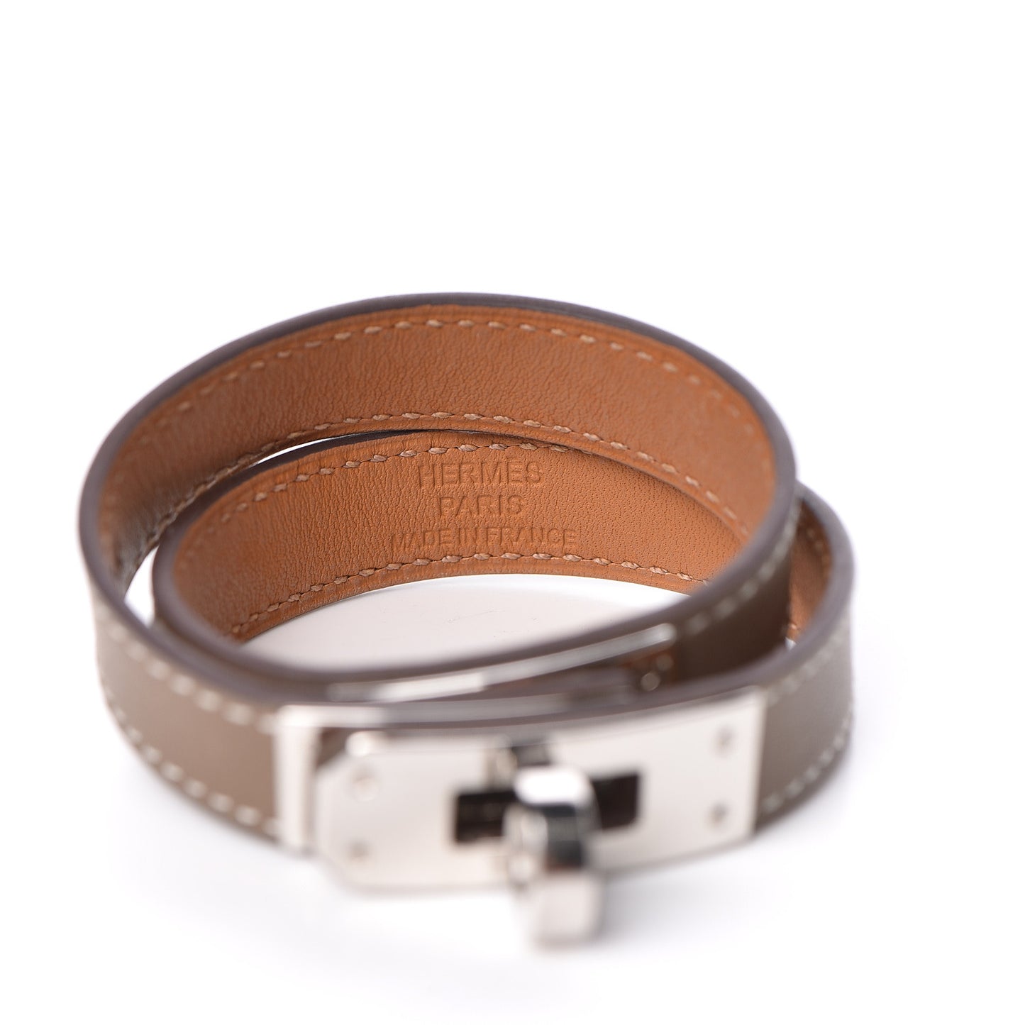 Swift Kelly Double Tour Bracelet T1 Etoupe