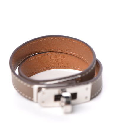 Hermes Swift Kelly Double Tour Bracelet T1 Etoupe 4 of 6