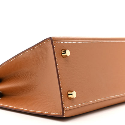 Hermes Epsom Kelly Sellier 25 Gold 9 of 11