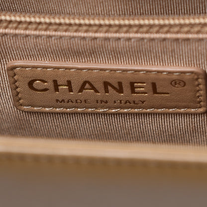 Chanel Lambskin Quilted Large Boy Flap Dark Beige 7 of 8