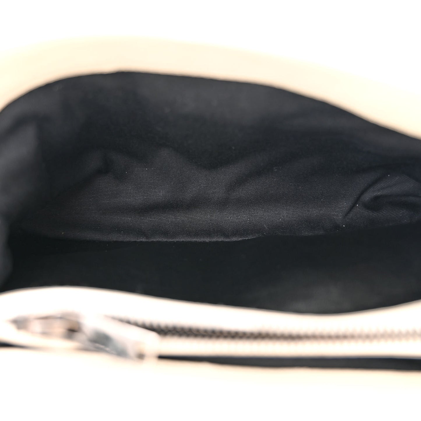 Sheepskin Matelasse Chevron Monogram Medium College Bag Dove White