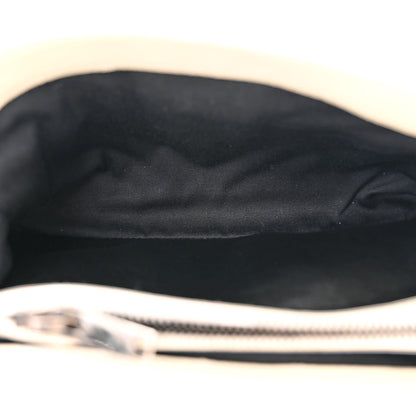 Saint Laurent Sheepskin Matelasse Chevron Monogram Medium College Bag Dove White 5 of 11