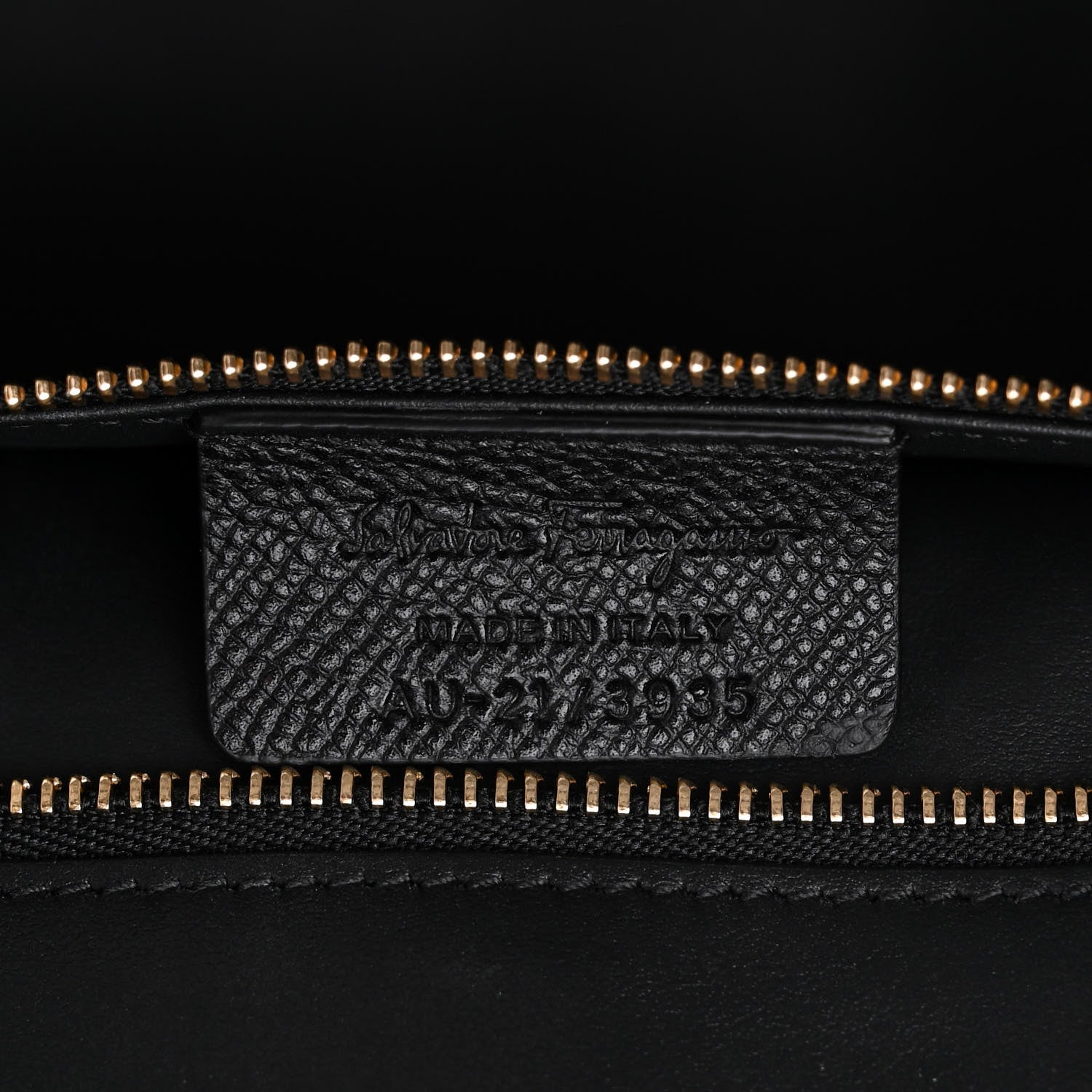 Salvatore Ferragamo Grainy Calfskin Gemini Tote Black 7 of 11