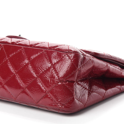 Chanel Distressed Patent Quilted 2.55 Reissue 227 Flap Red 7 of 14