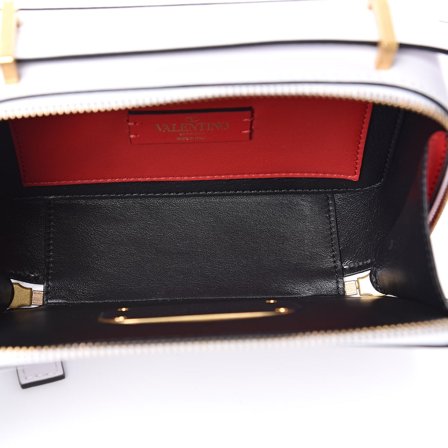 Smooth Calfskin VSling Crossbody Bag White
