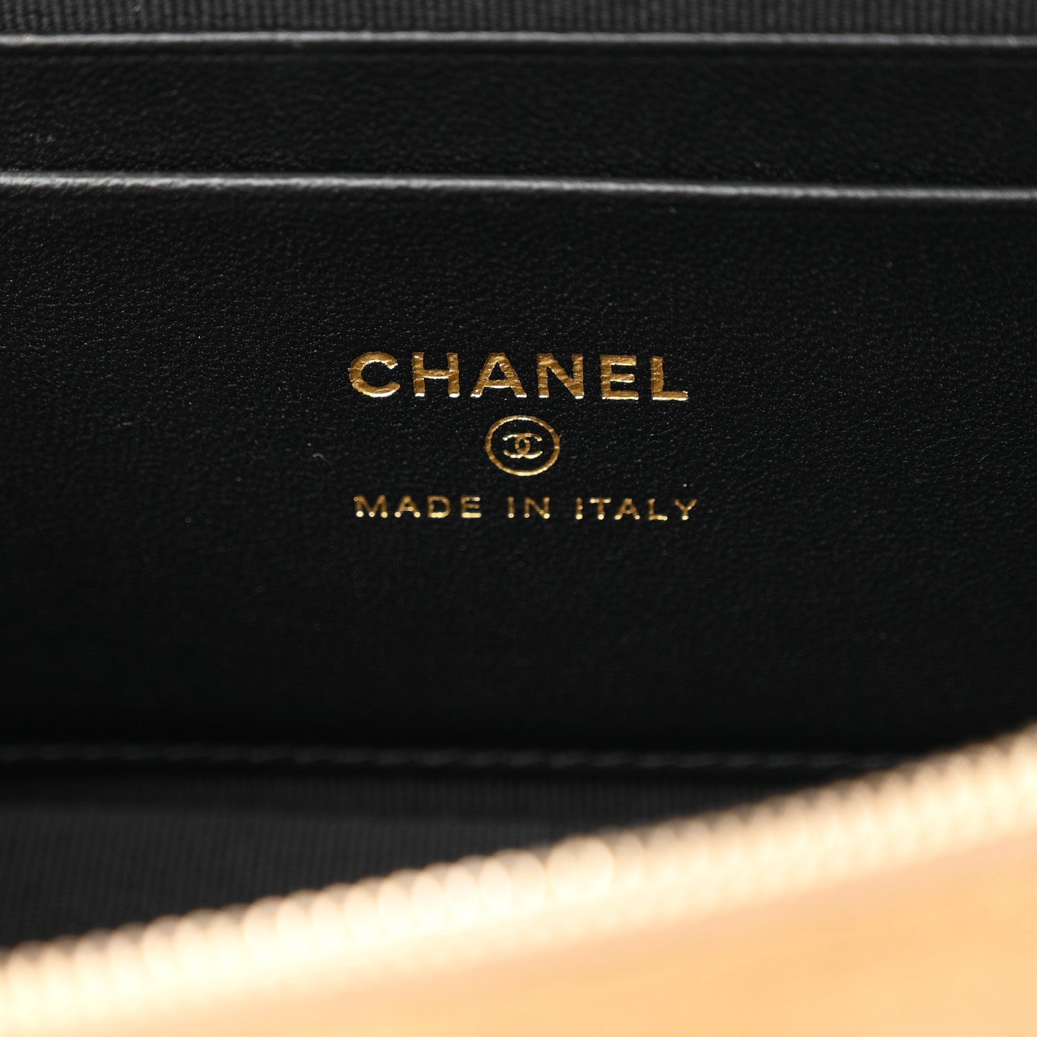 Chanel Suede Calfskin Shiny Lambskin Quilted Top Handle Slim Vanity Case With Chain Beige Black 6 of 11