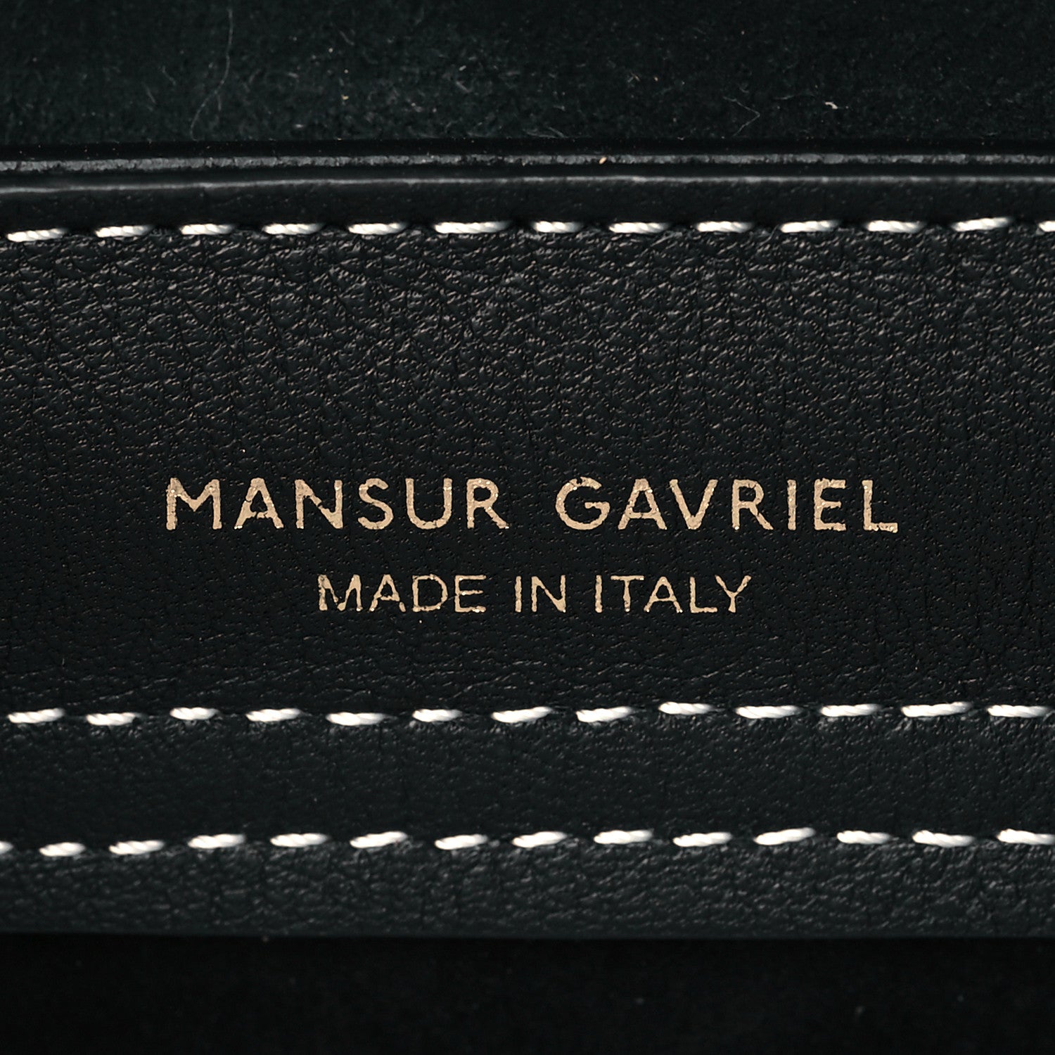 Mansur Gavriel Calfskin Mini Mini Lady Bag Black White 6 of 9