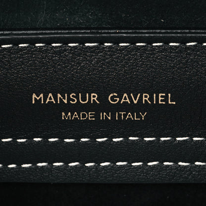 Mansur Gavriel Calfskin Mini Mini Lady Bag Black White 6 of 9