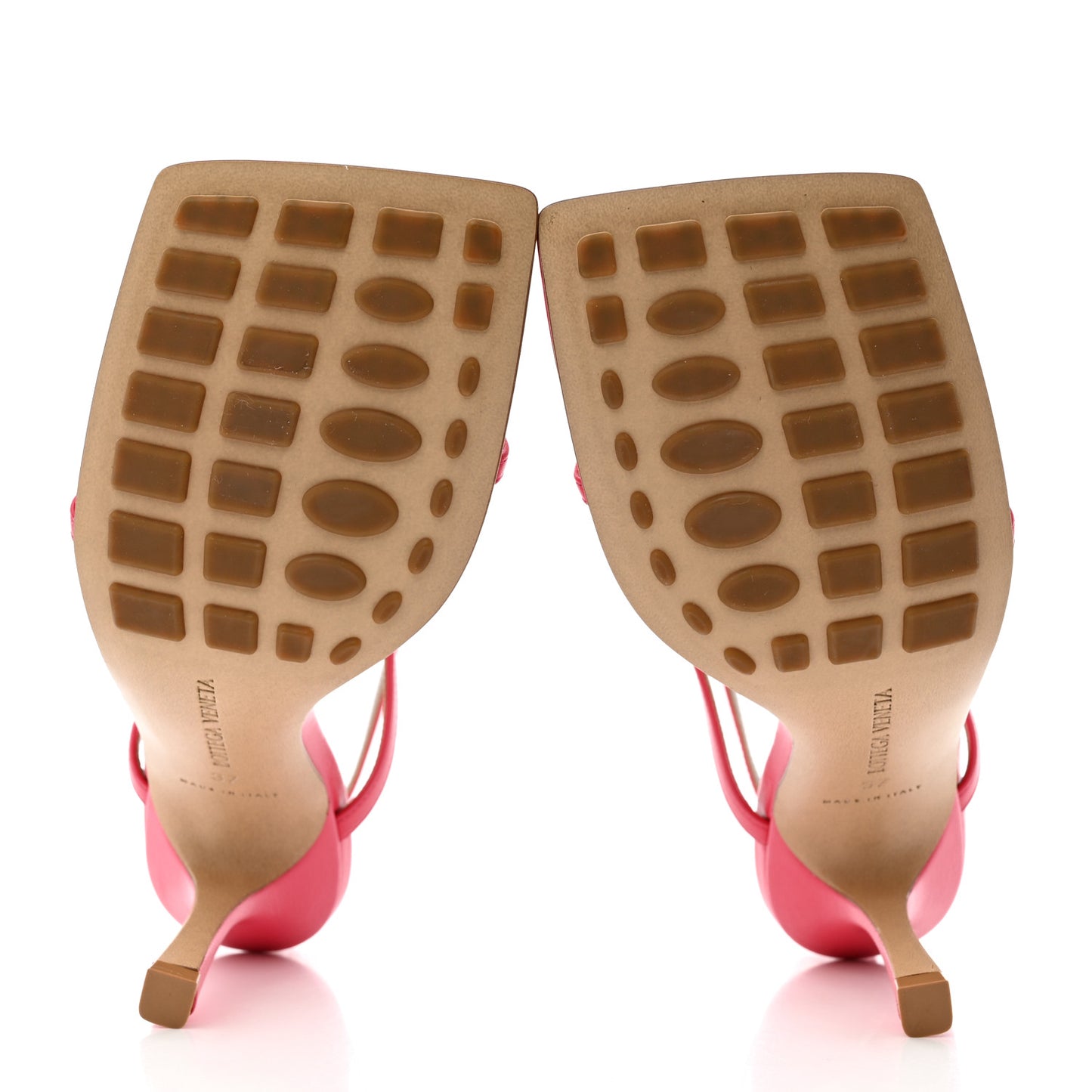 Lambskin Stretch Multi Strap 90mm Sandals 37 Hollyhock
