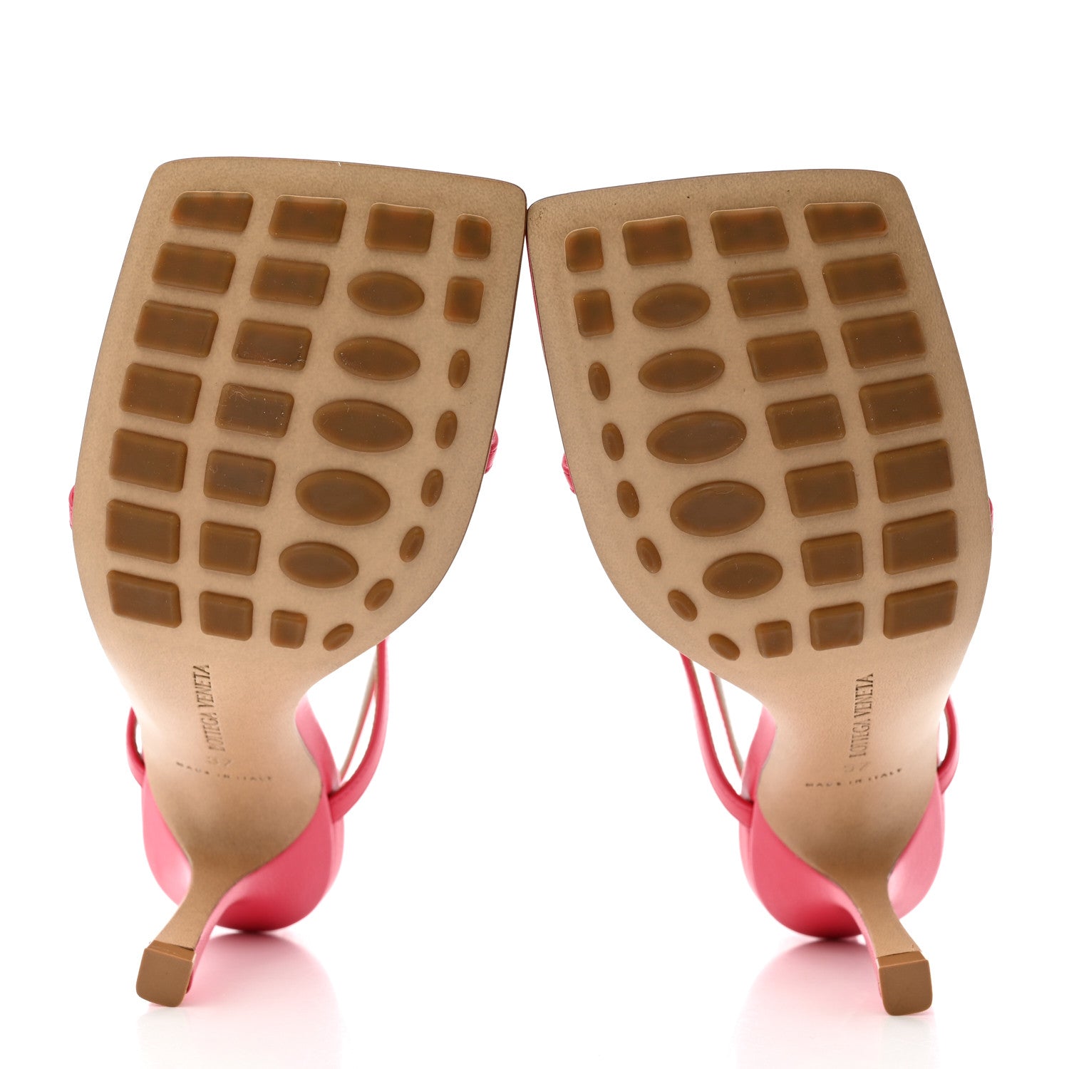 Bottega Veneta Lambskin Stretch Multi Strap 90mm Sandals 37 Hollyhock 5 of 8