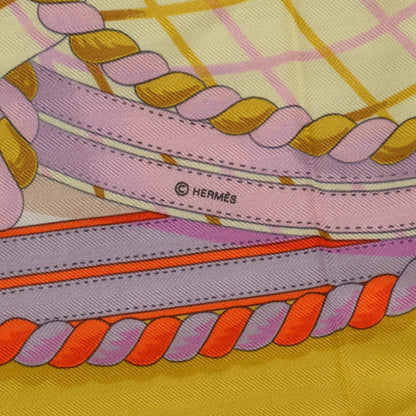 Hermes Cashmere Silk Grande Tenue Shawl 140 5 of 8