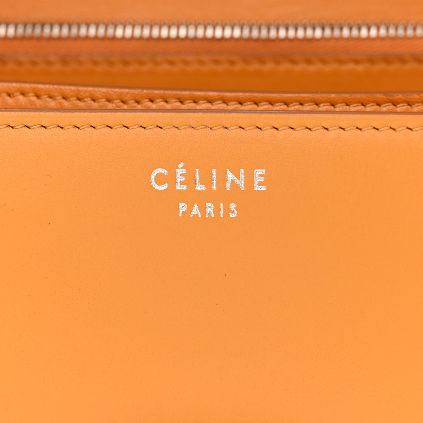 Box Calfskin Medium Classic Box Flap Bag Orange