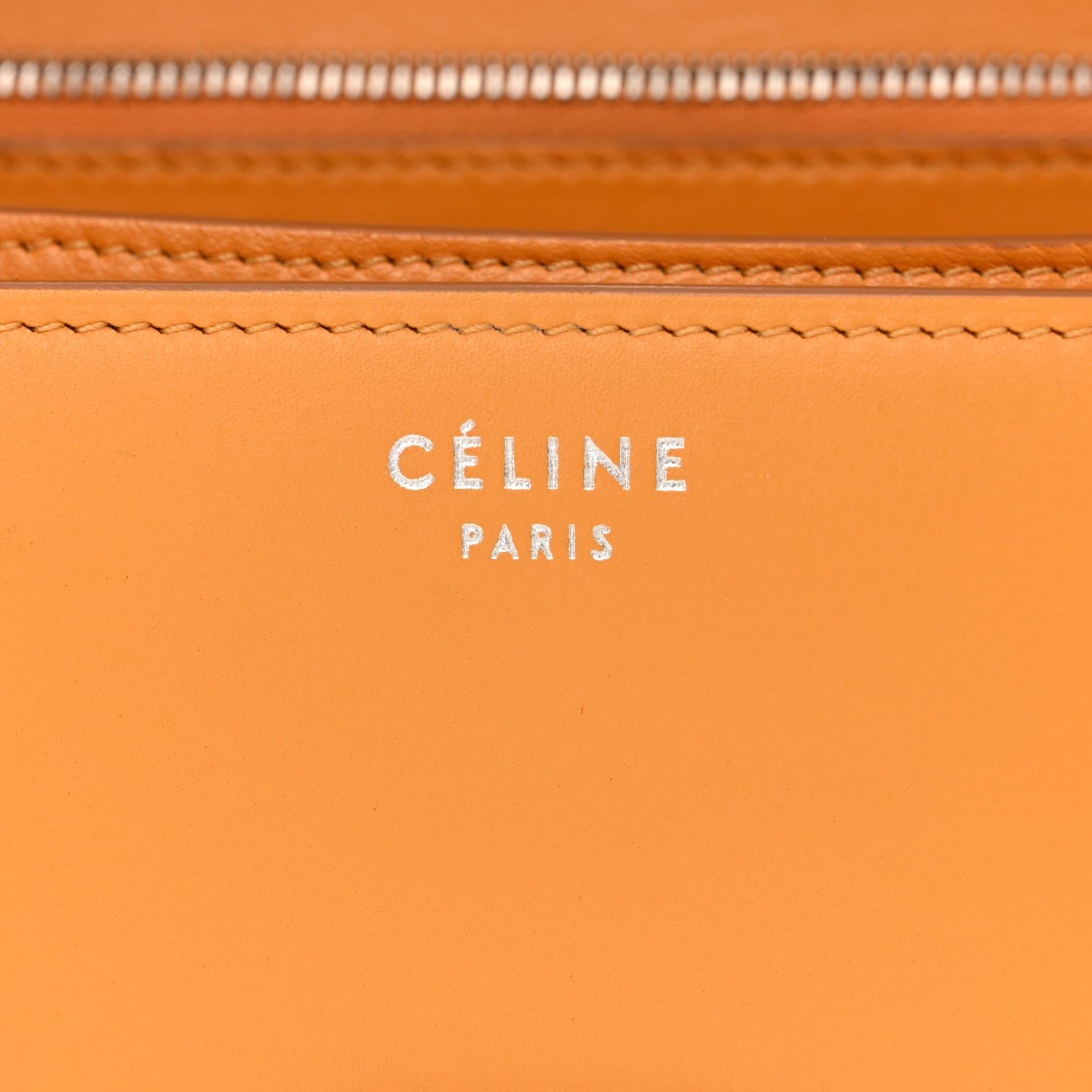 Celine Box Calfskin Medium Classic Box Flap Bag Orange 6 of 11