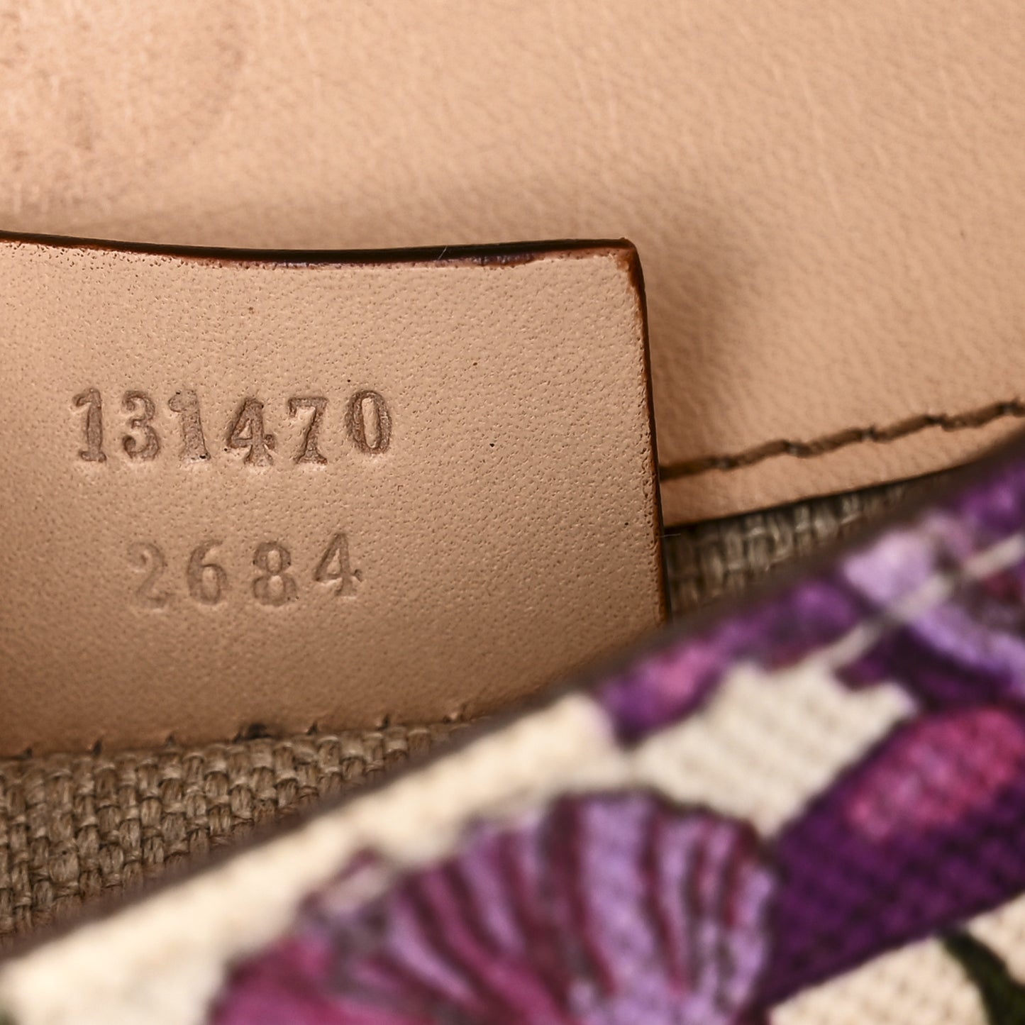 Canvas Flora Floral Horsebit Clutch