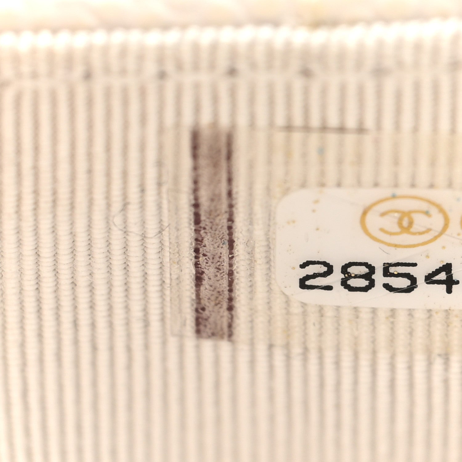 Chanel Caviar Quilted CC Zip Card Holder White 7 of 8