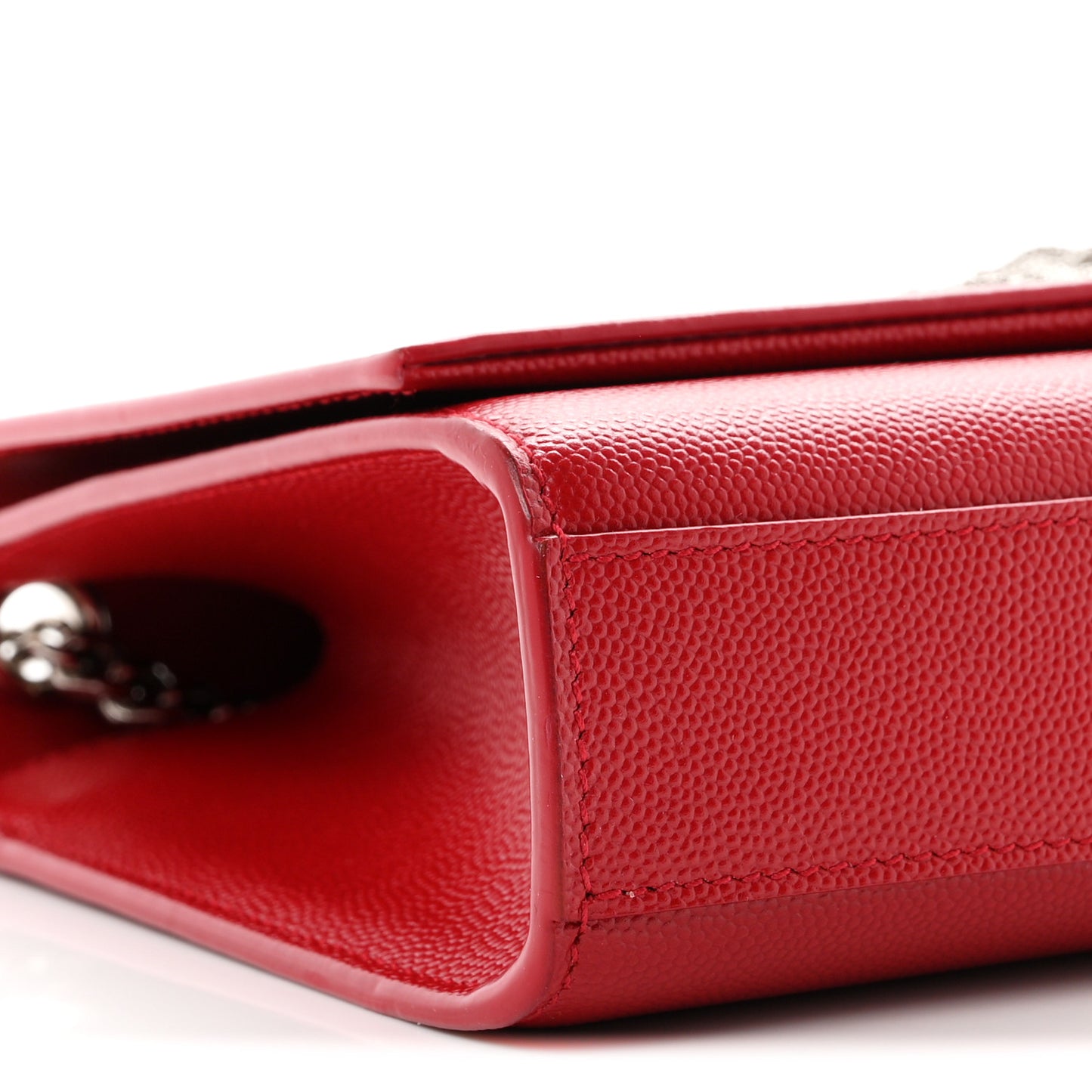 Grain De Poudre Medium Classic Monogram Kate Tassel Satchel Rouge Eros