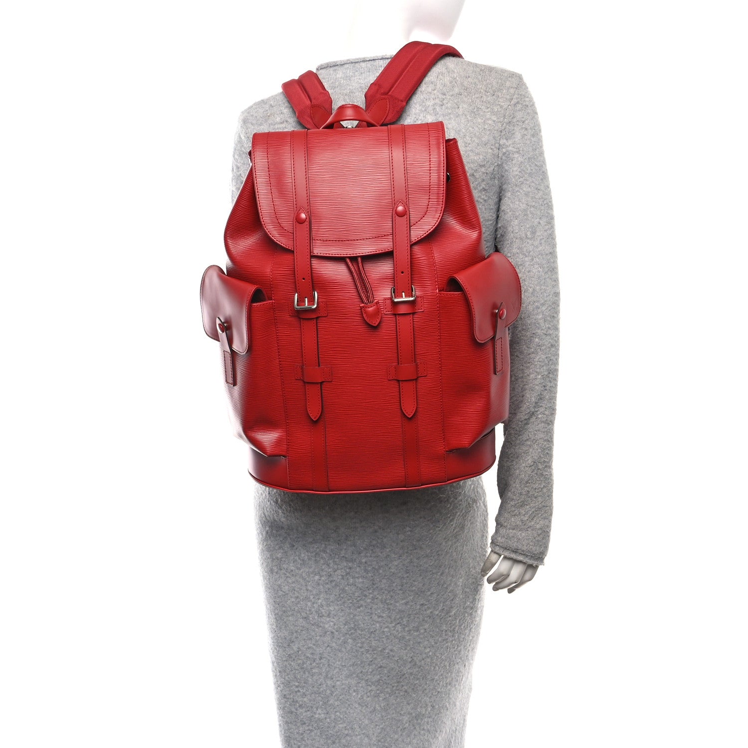 Louis Vuitton Epi Christopher Backpack PM Pomodoro 2 of 9
