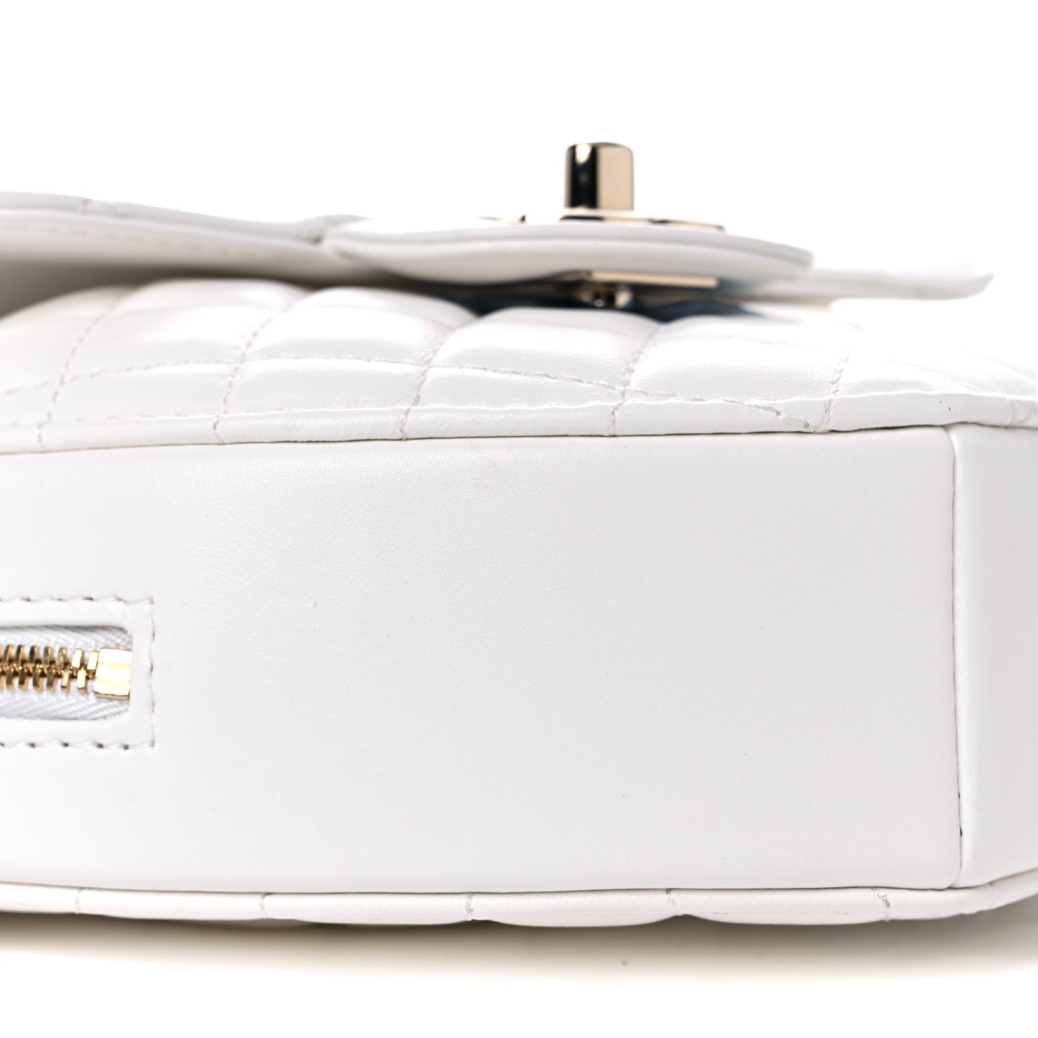 Chanel Lambskin Quilted CC In Love Heart Bag White 8 of 10