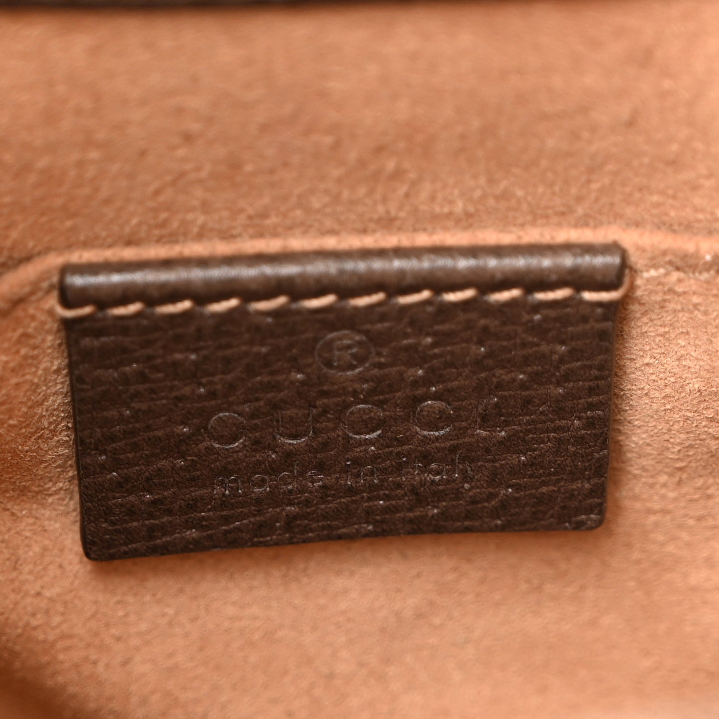 GG Supreme Monogram Web Small Ophidia Bucket Bag Brown