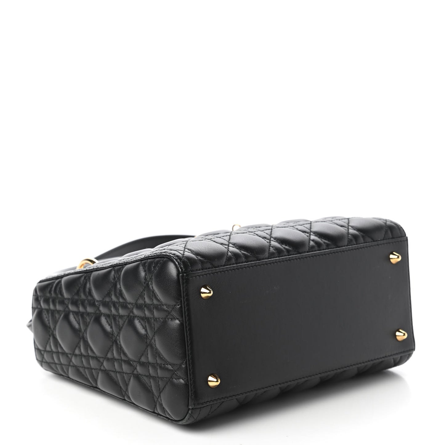 Lambskin Cannage Medium Lady Dior Black