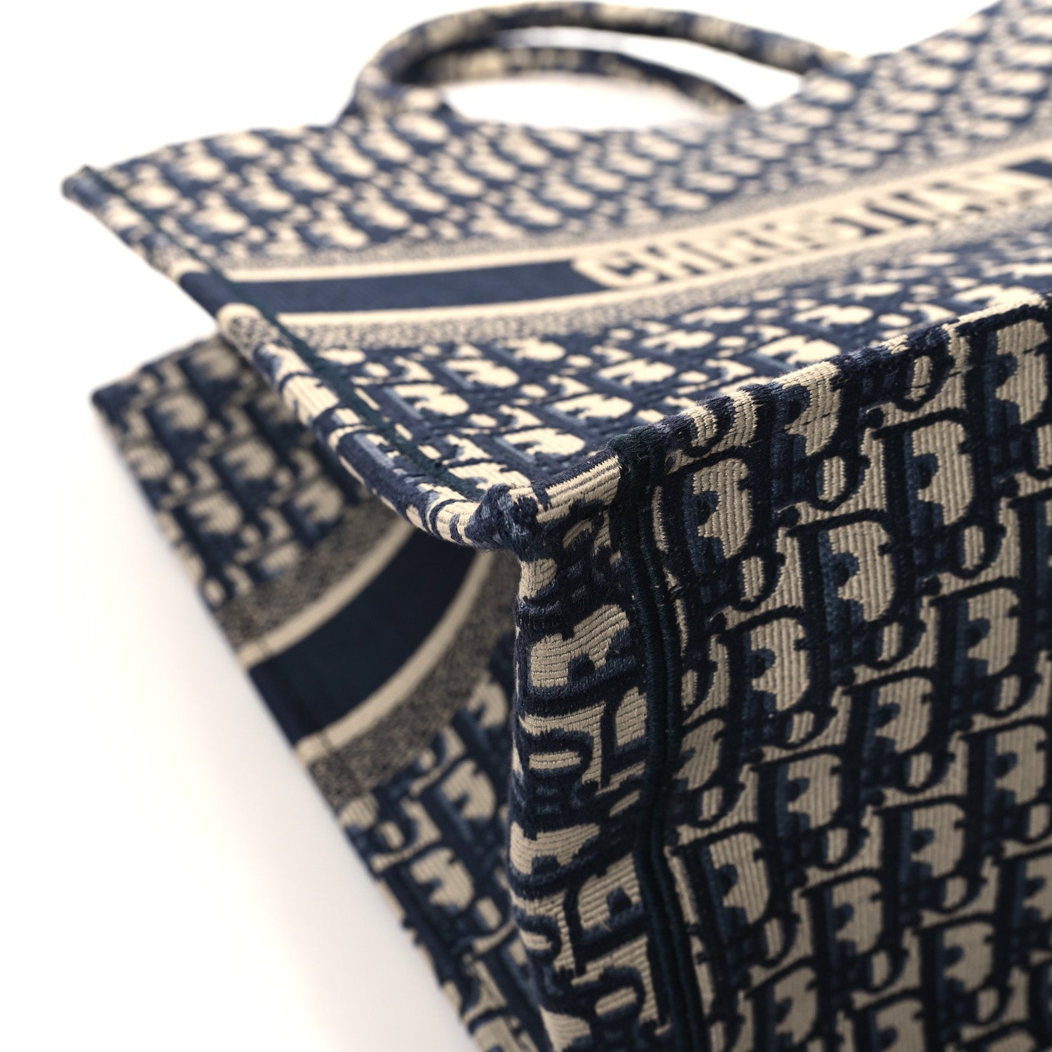 Christian Dior Oblique Large Book Tote Blue Multicolor 9 of 14
