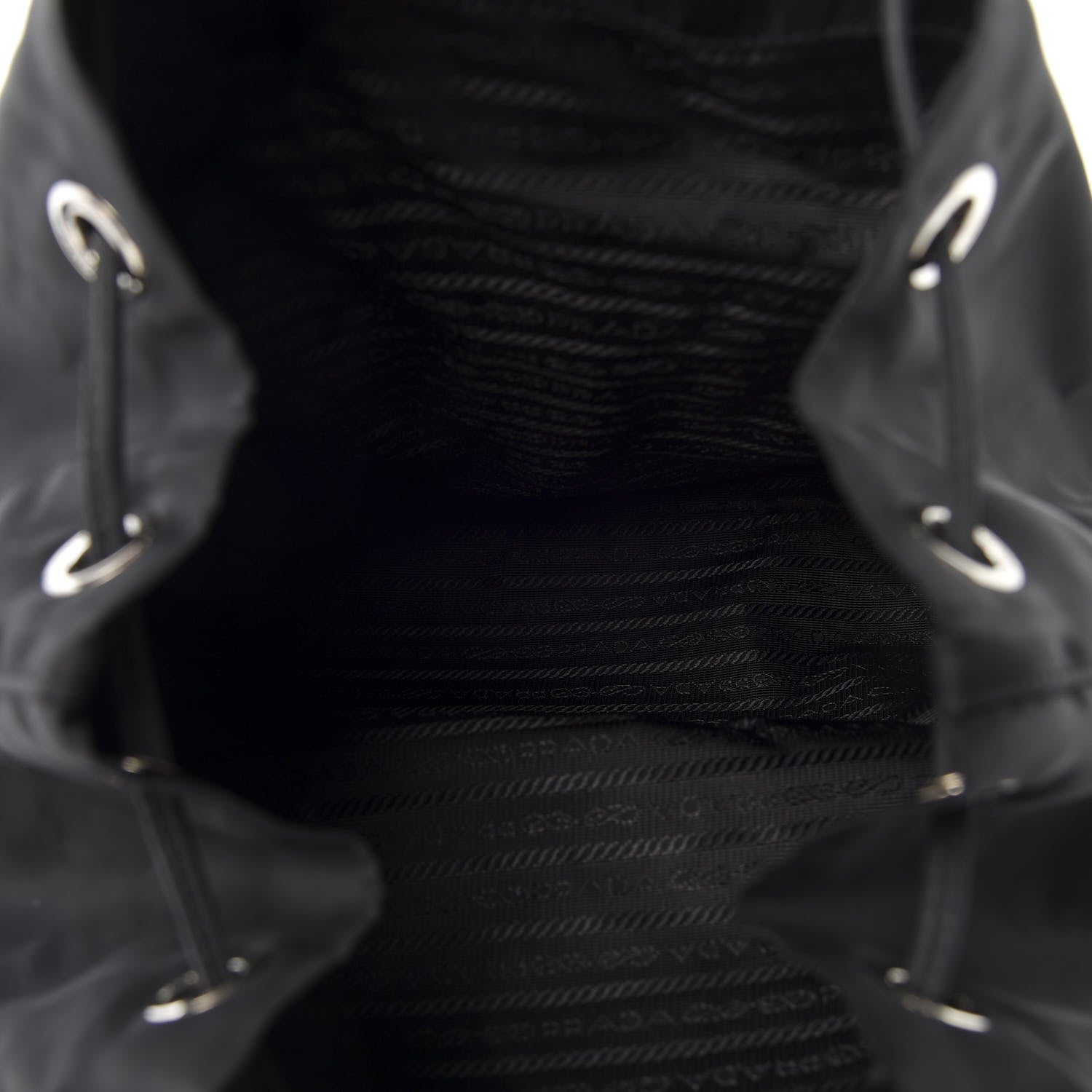 Prada Nylon Vela Medium Backpack Black 4 of 9