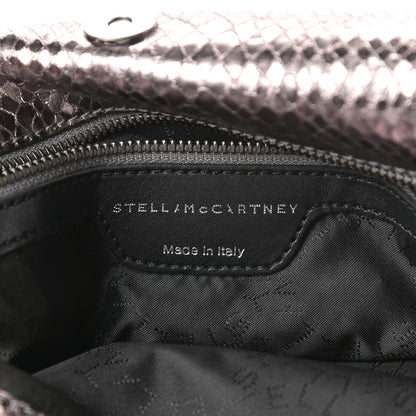 Stella McCartney Metallic Snakeskin Print Small Falabella Tote Ruthenium 6 of 10