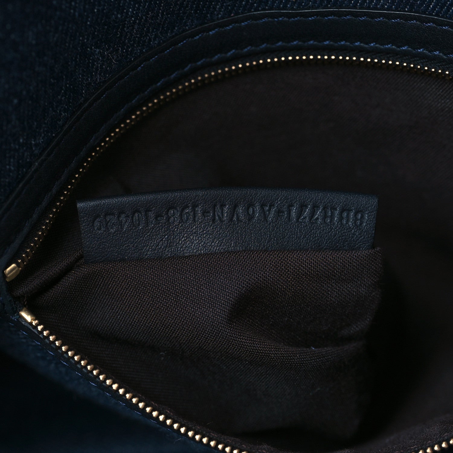 Fendi Denim Large Baguette Blue Arancio Fluo 7 of 11