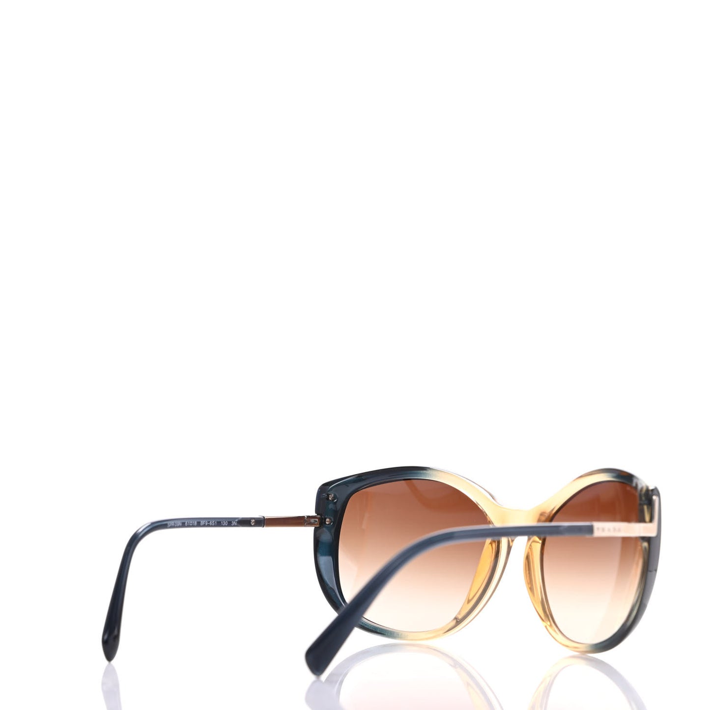 Acetate Cat Eye Sunglasses SPR09N Blue Brown