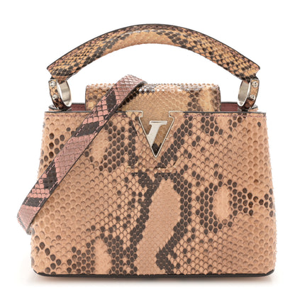 Louis Vuitton Python Capucines Mini Rose Clair 1 of 12