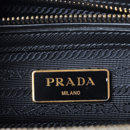Prada Saffiano Small Galleria Double Zip Tote Black 7 of 11