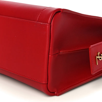Saint Laurent Smooth Calfskin Small East Side Tote Rouge Eros 9 of 11