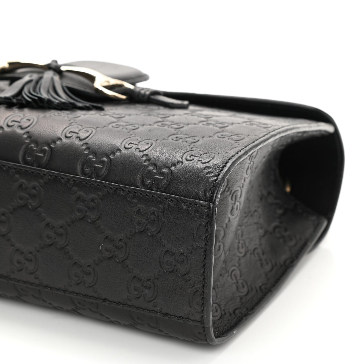 Guccissima Medium Emily Chain Shoulder Bag Black