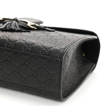 Gucci Guccissima Medium Emily Chain Shoulder Bag Black 8 of 9