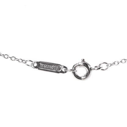 Tiffany Platinum Diamond .19ct Solitaire Pendant Necklace 5 of 6