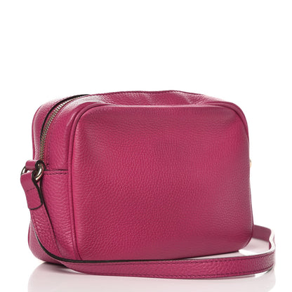 Gucci Pebbled Calfskin Small Soho Disco Bag Bright Bougainvillea 3 of 8