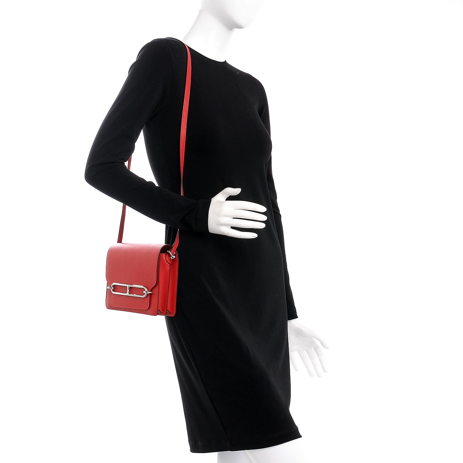 Hermes Evercolor Mini Sac Rouge Casaque 2 of 8