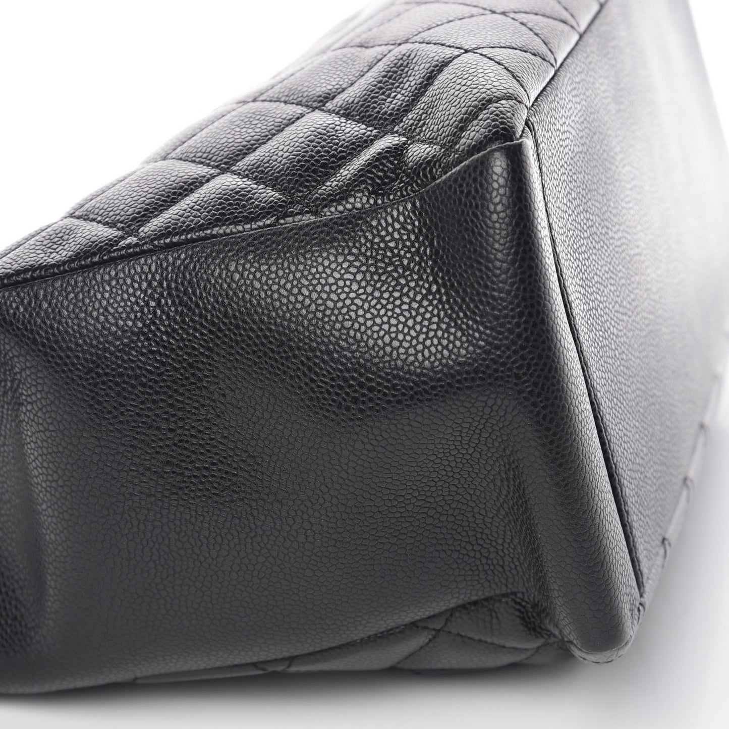 Caviar Quilted Grand Shopping Tote GST Black
