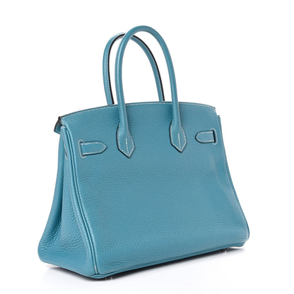 Hermes Togo Birkin 30 Blue Jean 2 of 19