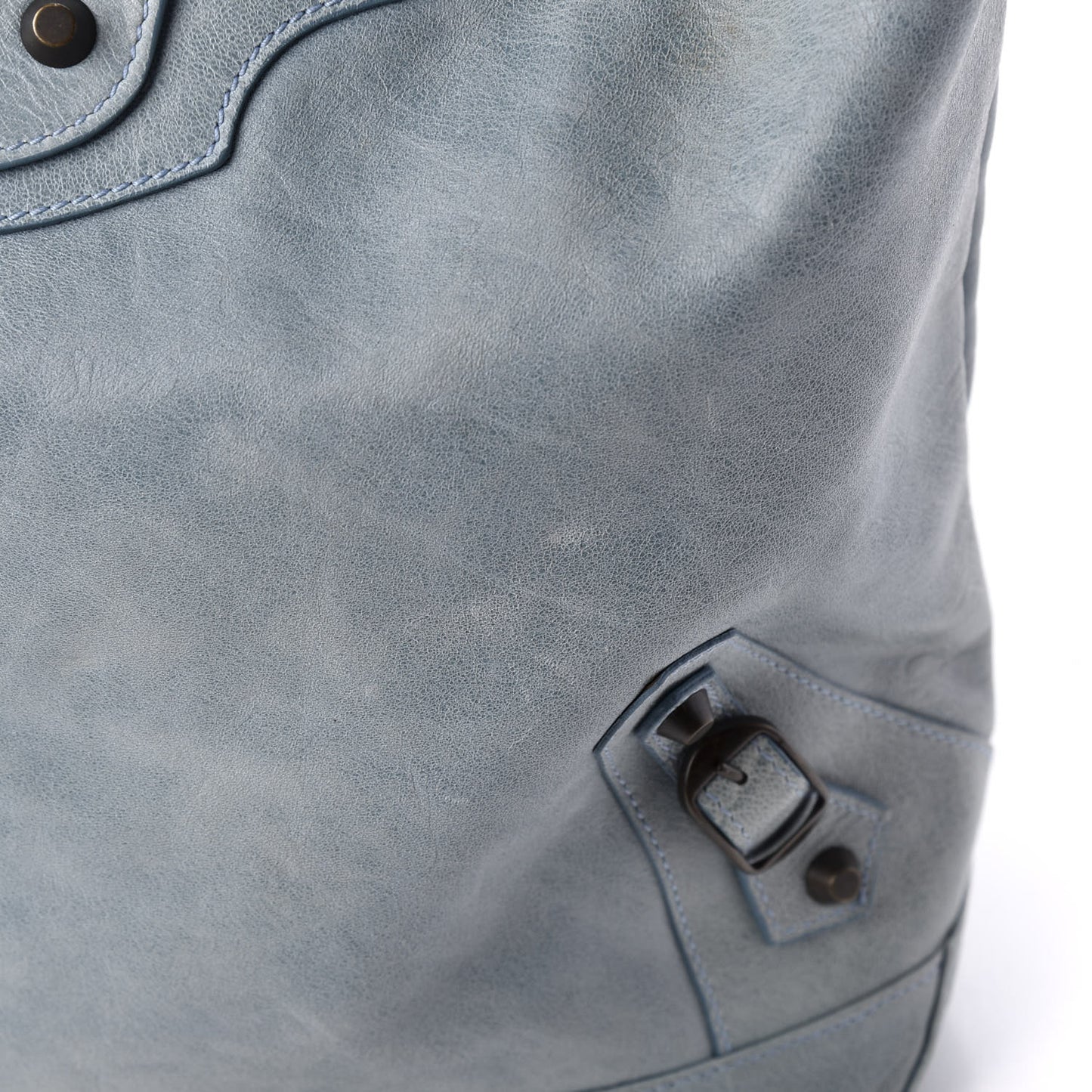 Agneau Classic Hardware Day Hobo Bleu Glacier